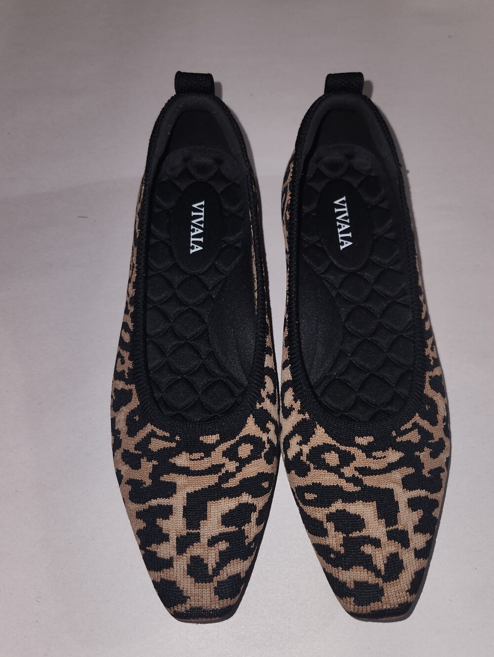 VIVAIA Women's Leopard Print Knit Ballet Flats Sz 35.5 - Picture 2 of 7